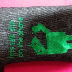 Crossbody cell case top zipper